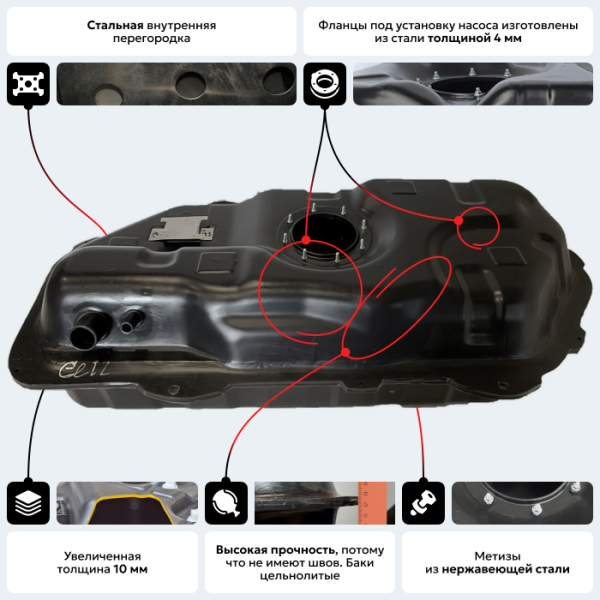 Купить Пластиковый бензобак Nissan Note, 2002-2011 г.в. (BP) - 45 л. Пластиковый бензобак Nissan Note, 2002-2011 г.в. (BP) - 45 л.
